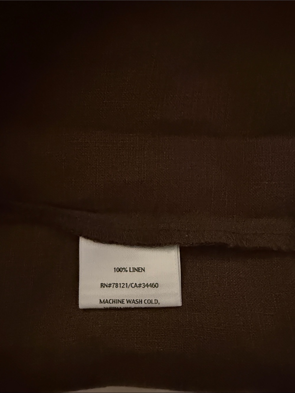 Eileen Fisher Wide-Leg Linen Blend Pants - Dark Brown - Picture 3 of 9